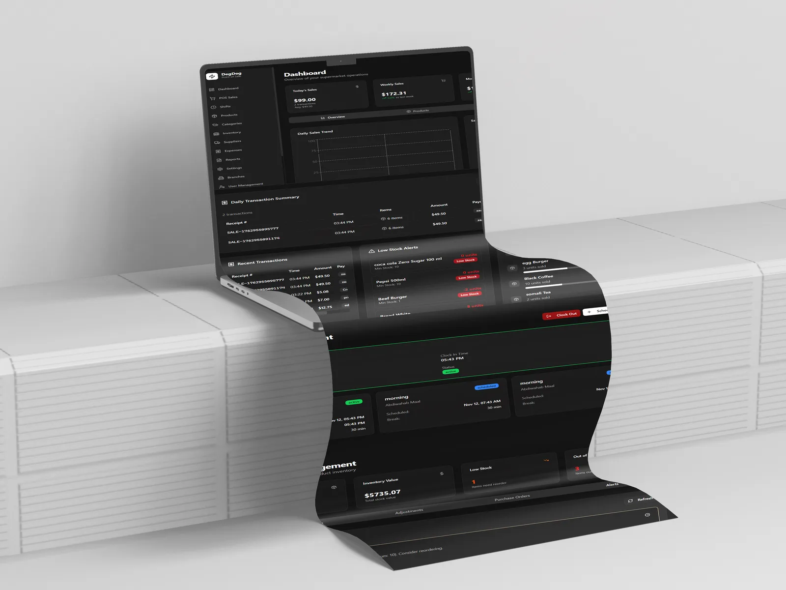 DegDeg POS — Retail